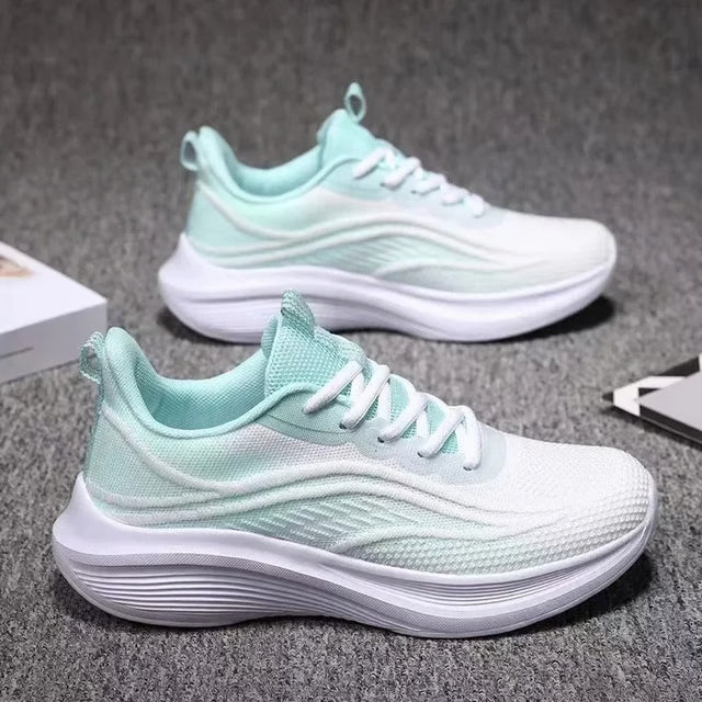 Women Casual Running Sneakers, Summer Fashion Anti-Slip Mesh Breathable Athletic Shoes for Tennis & Hiking