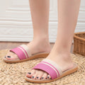 Summer Women Slippers, Anti-Slip Home Slippers with Soft Linen Uppers, Lightweight Indoor Shoes for Women.
