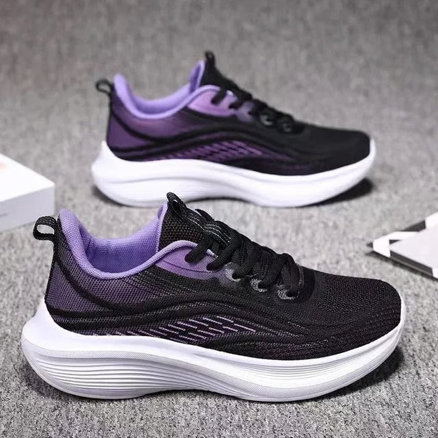 Women Casual Running Sneakers, Summer Fashion Anti-Slip Mesh Breathable Athletic Shoes for Tennis & Hiking