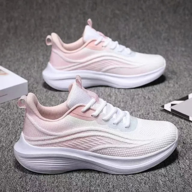 Women Casual Running Sneakers, Summer Fashion Anti-Slip Mesh Breathable Athletic Shoes for Tennis & Hiking
