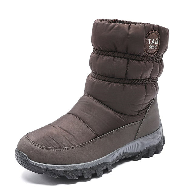 Trendy Boots Woman Snow New Shoes Women Platform Woman Shoes Fashion Waterproof Mid High Boots Platform Winter Girls