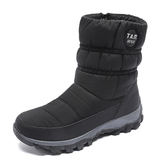 Trendy Boots Woman Snow New Shoes Women Platform Woman Shoes Fashion Waterproof Mid High Boots Platform Winter Girls